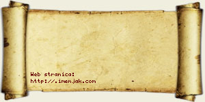 Anđela Pjanić vizit kartica